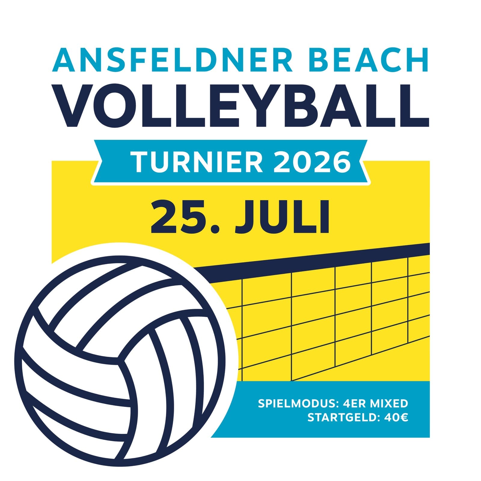 Turnierbild Ansfeldner Beachvolleyballturnier 2026